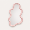 Miroir Mural Ondulé Argenté Rose — Silhouette Nuage
