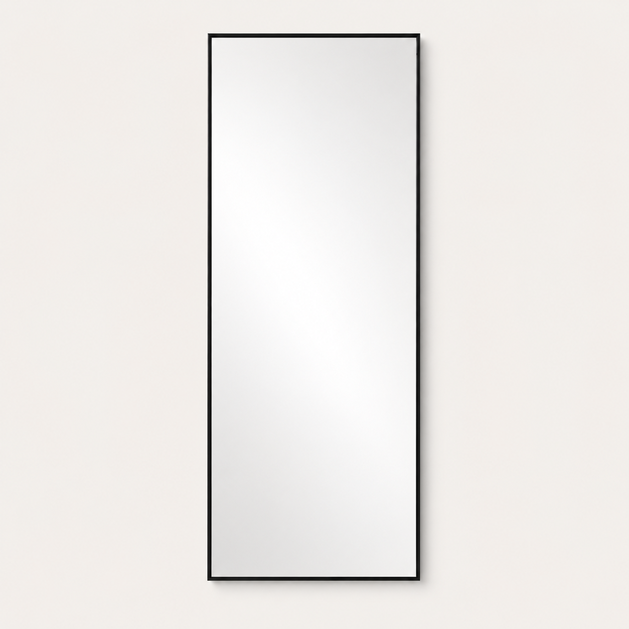 Miroir Pleine Longueur Noir — Cadre Métal Minimaliste