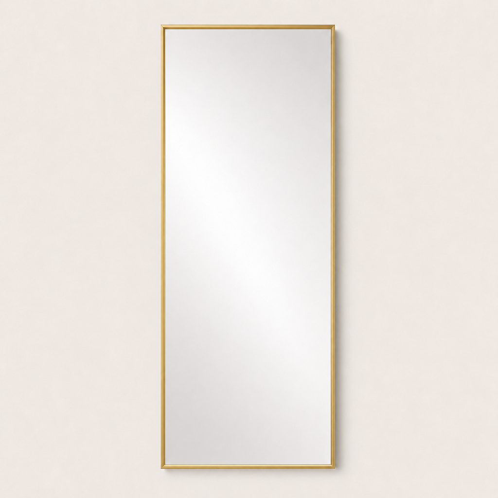 Miroir Pleine Longueur Or — Cadre Métal Minimaliste