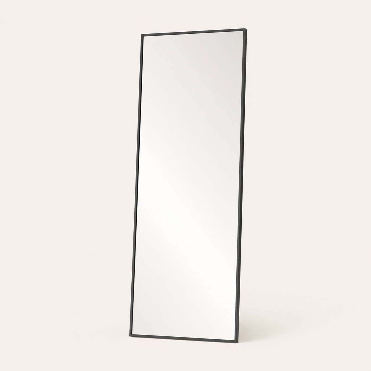 Miroir Pleine Longueur Noir — Cadre Métal Minimaliste