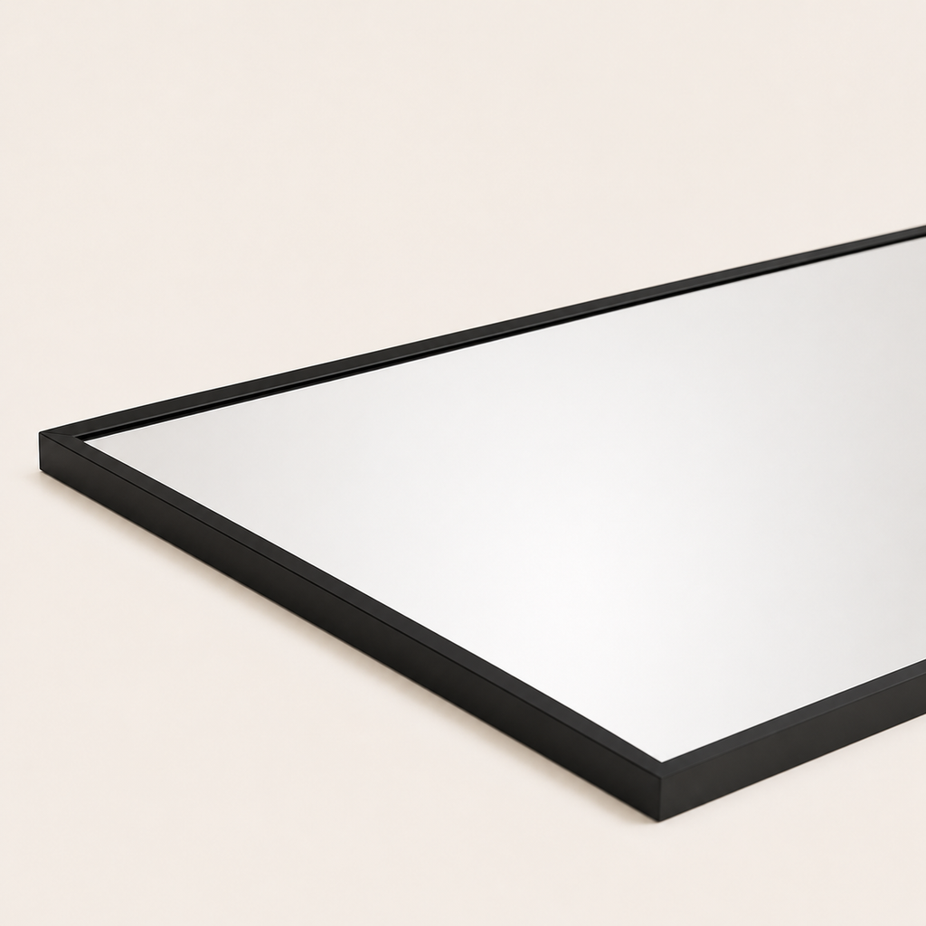 Miroir Pleine Longueur Noir — Cadre Métal Minimaliste