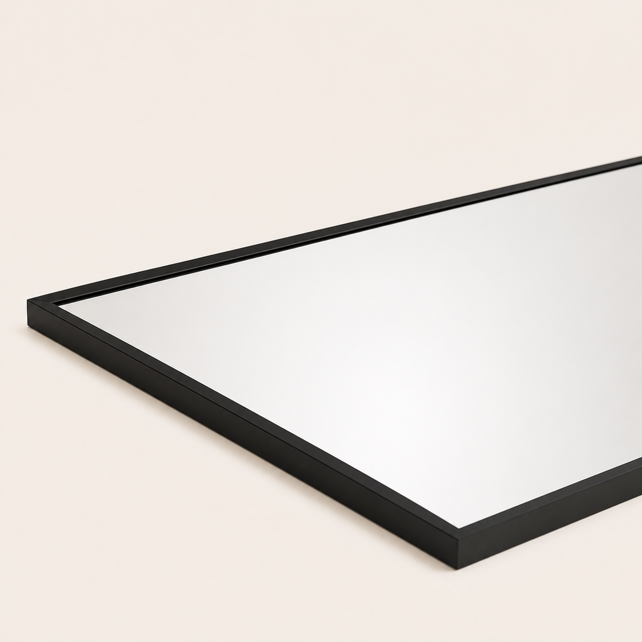 Miroir Pleine Longueur Noir — Cadre Métal Minimaliste