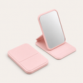 Mini Miroir de Poche Pliable Rose — Format Voyage