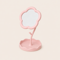 Miroir de Bureau Fleur Rose — Design Créatif