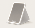 Miroir de Maquillage LED Pliable Blanc — Touch & Recharge USB