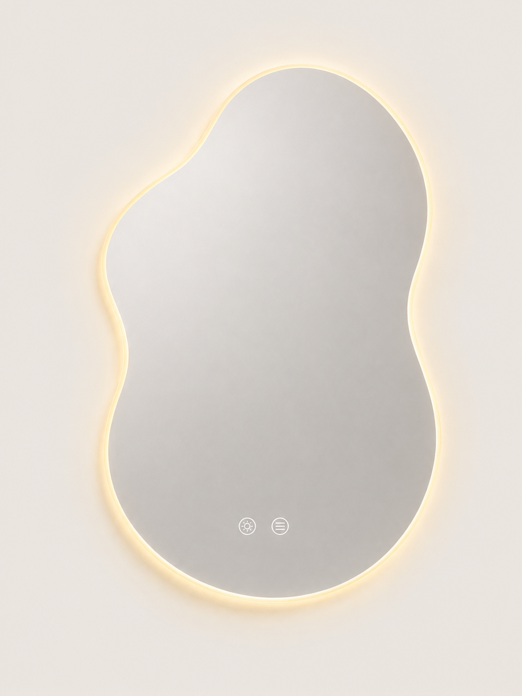Miroir de Salle de Bain LED — Silhouette Nuage