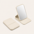 Mini Miroir de Poche Pliable Jaune — Format Voyage