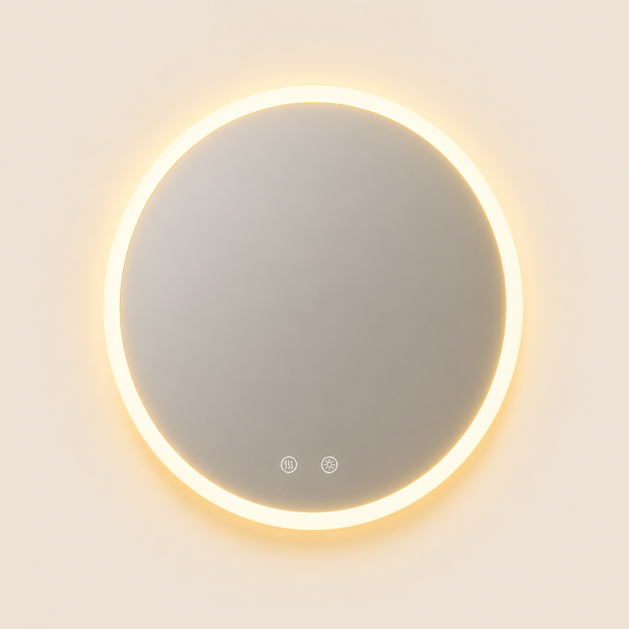 Miroir de Salle de Bain Rond LED — Antibuée
