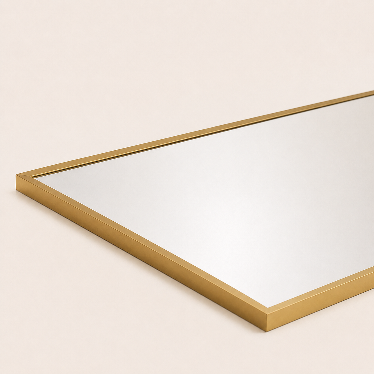 Miroir Pleine Longueur Or — Cadre Métal Minimaliste