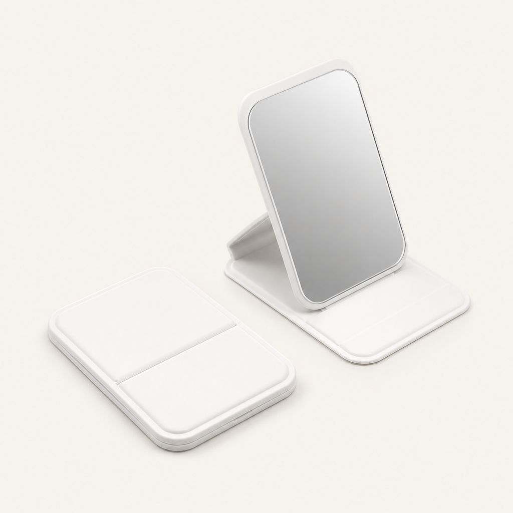 Mini Miroir de Poche Pliable — Format Voyage