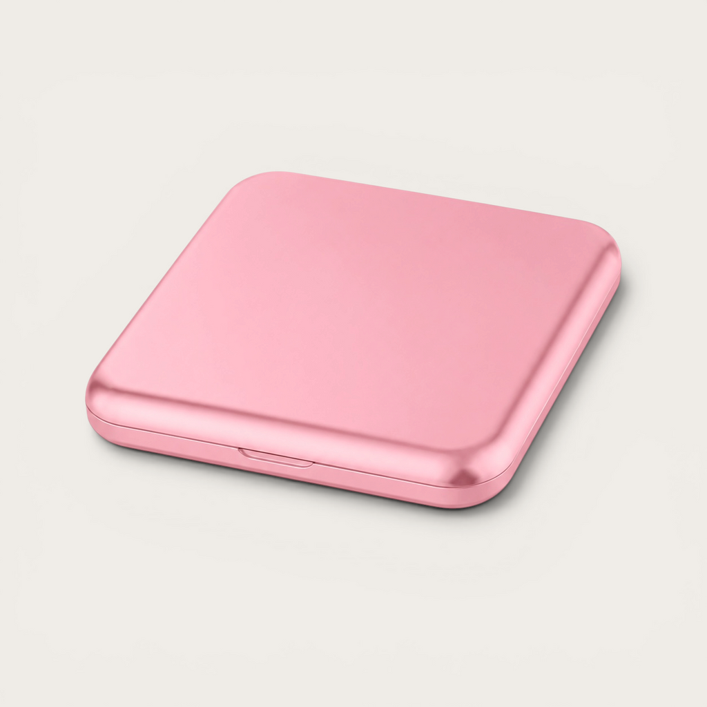 Miroir de poche LED Rose
