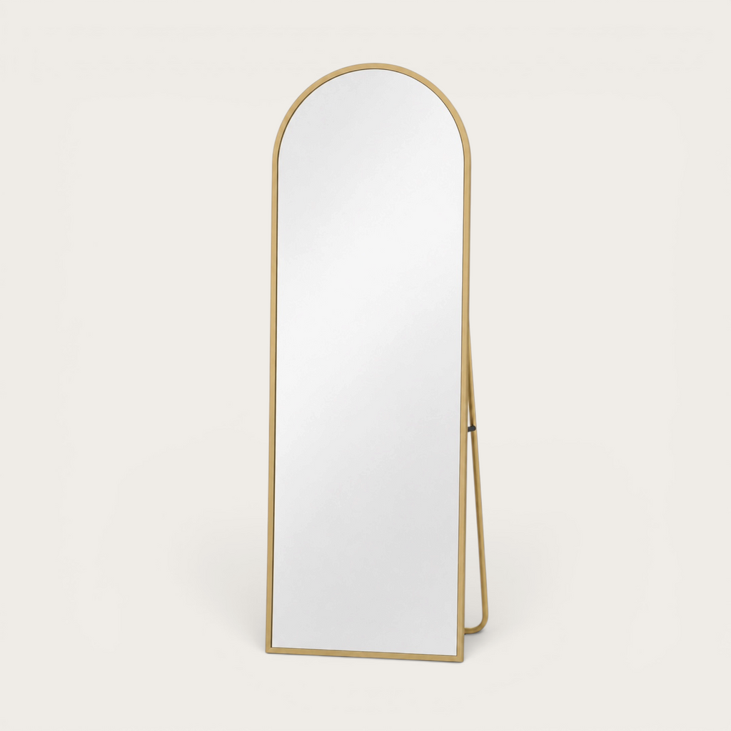 Miroir Pleine Longueur Comanlai  Or— Arche Élégante