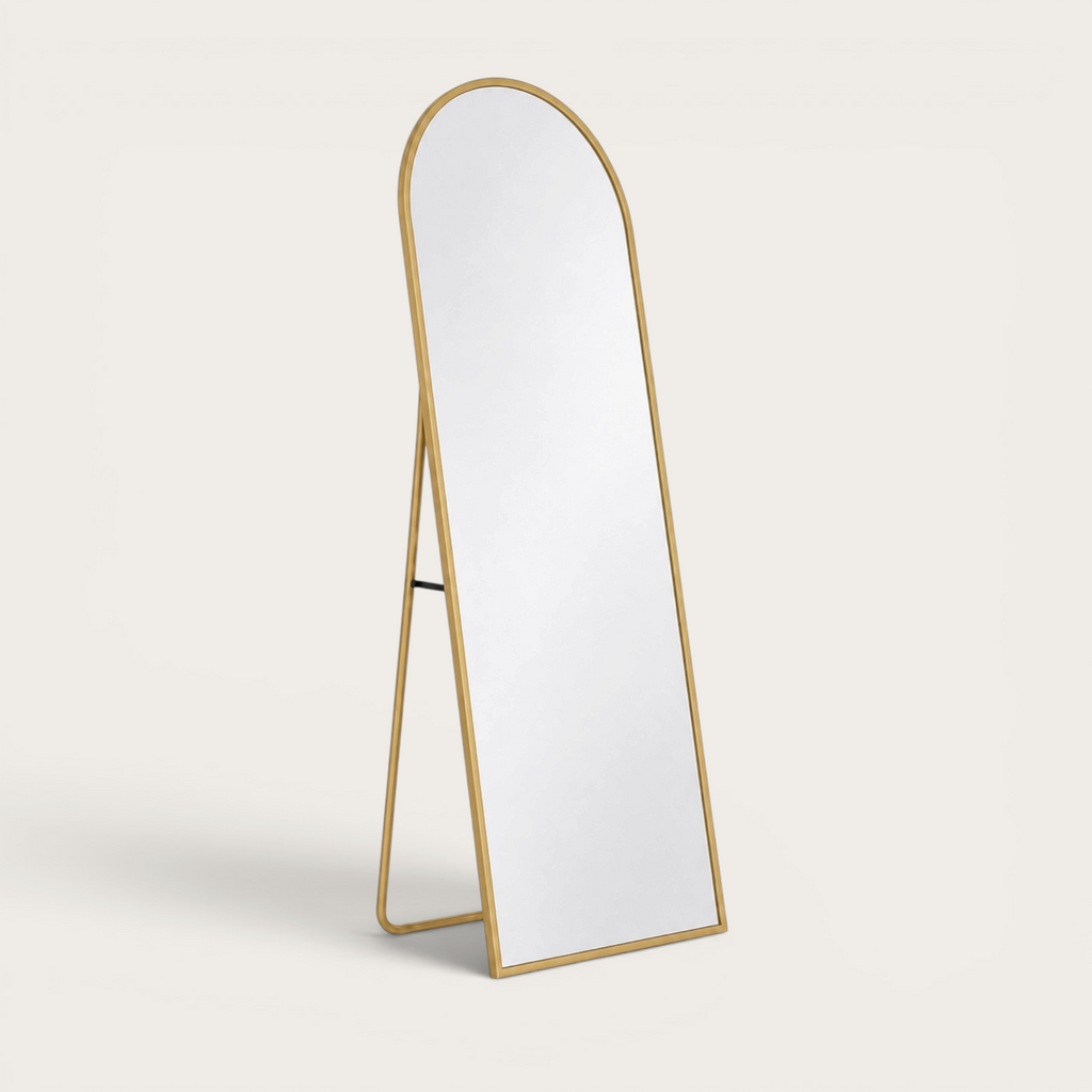 Miroir Pleine Longueur Comanlai  Or— Arche Élégante