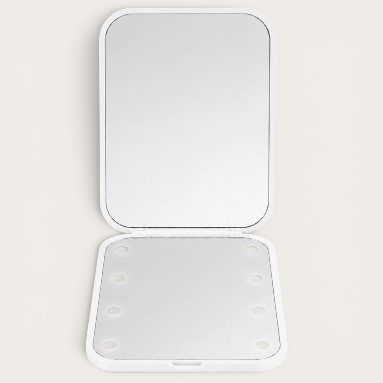 Miroir de poche LED Blanc
