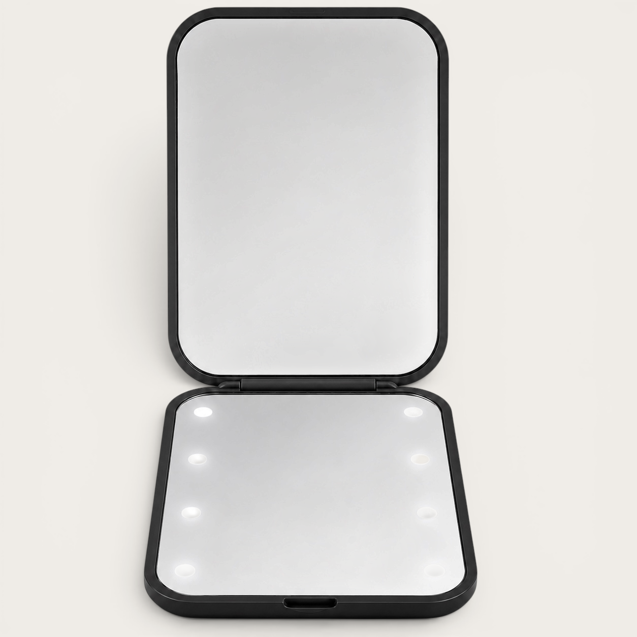 Miroir de poche LED Noir