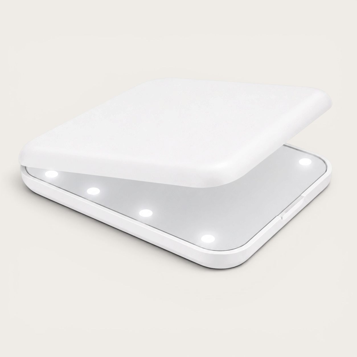 Miroir de poche LED Blanc