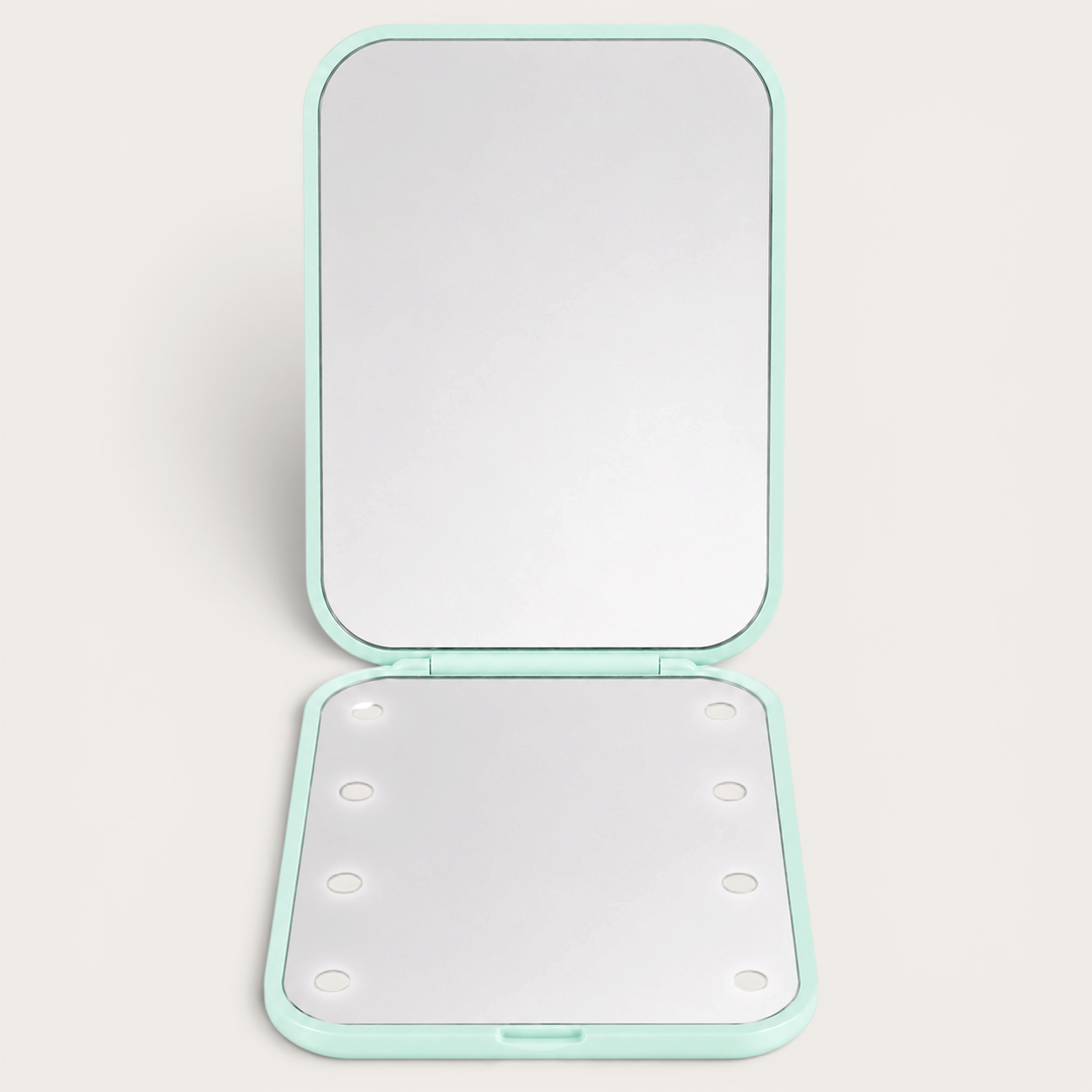 Miroir de poche LED Vert Menthe